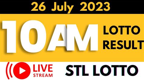 10am stl result today|STL Result Today, PCSO Lotto Results at 10:30AM, 3PM, 7PM, .